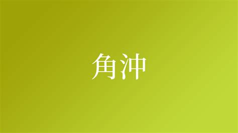 角沖|「角沖」という名字（苗字）の読み方は？レア度や由。